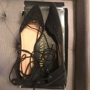 Tie Up Pointed Flat Ballerina